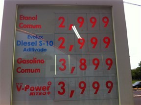 Motoristas de Maringá reclamam de mais um aumento nos preços dos combustíveis